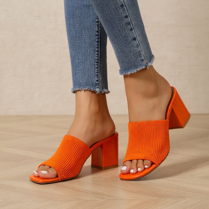 Virelle - Soft-Touch Block Heel Pumps
