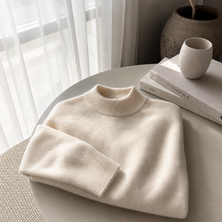 Ulvian - Soft-Touch Mock Neck Sweater