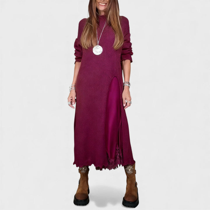 Abalyn - Stylish Casual Midi Dress