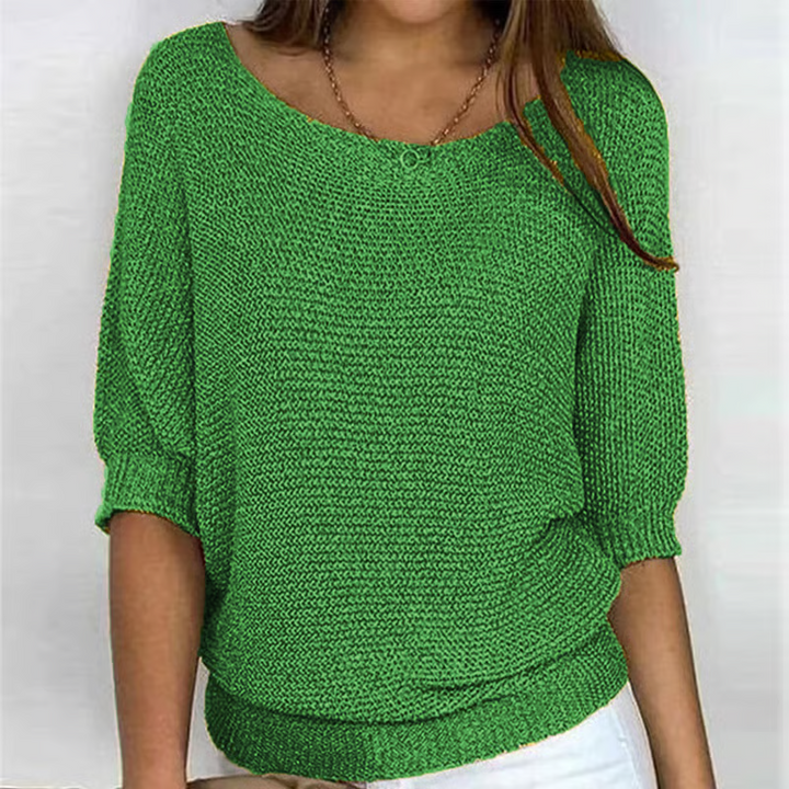 Fiora - Breathable 3/4-Sleeve Sweater