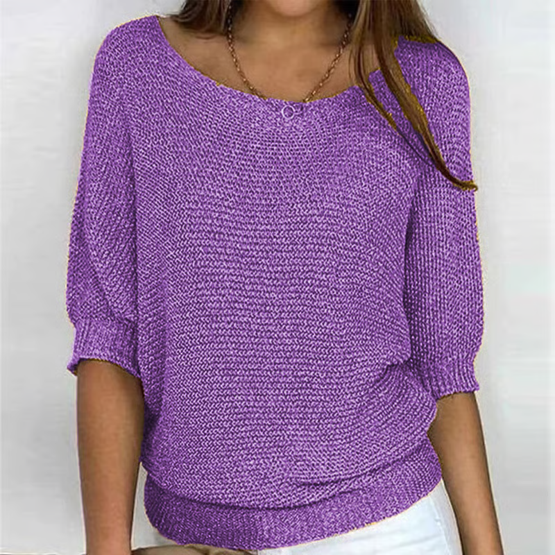 Fiora - Breathable 3/4-Sleeve Sweater