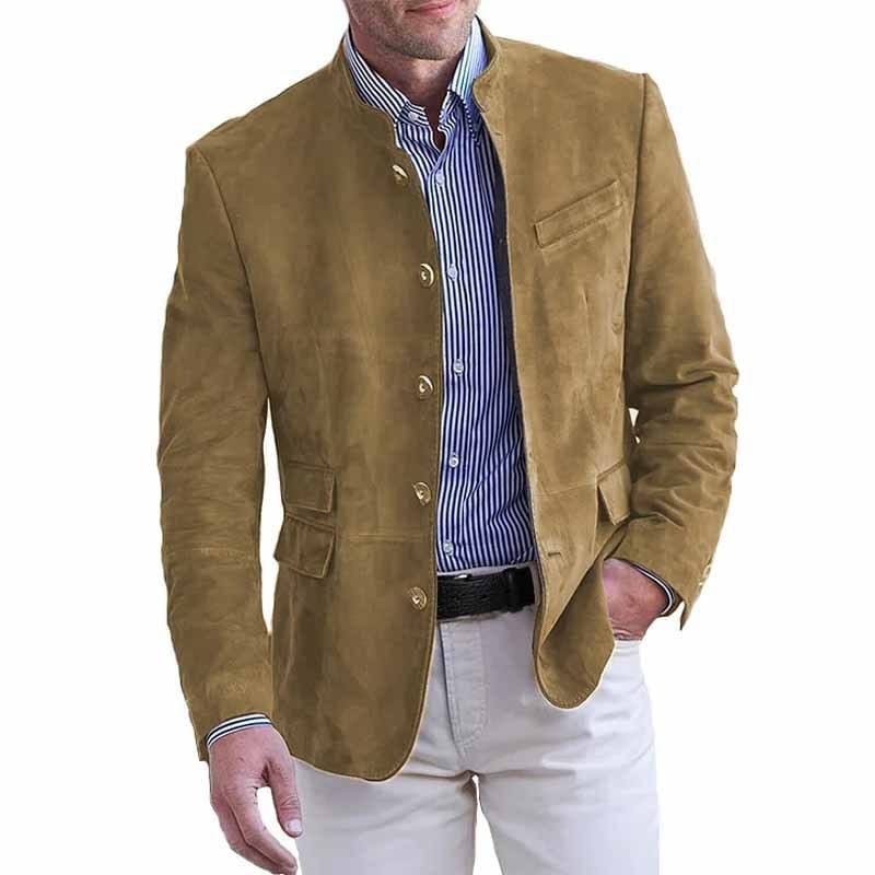 Tavrik - Soft-Touch Stand-Collar Blazer