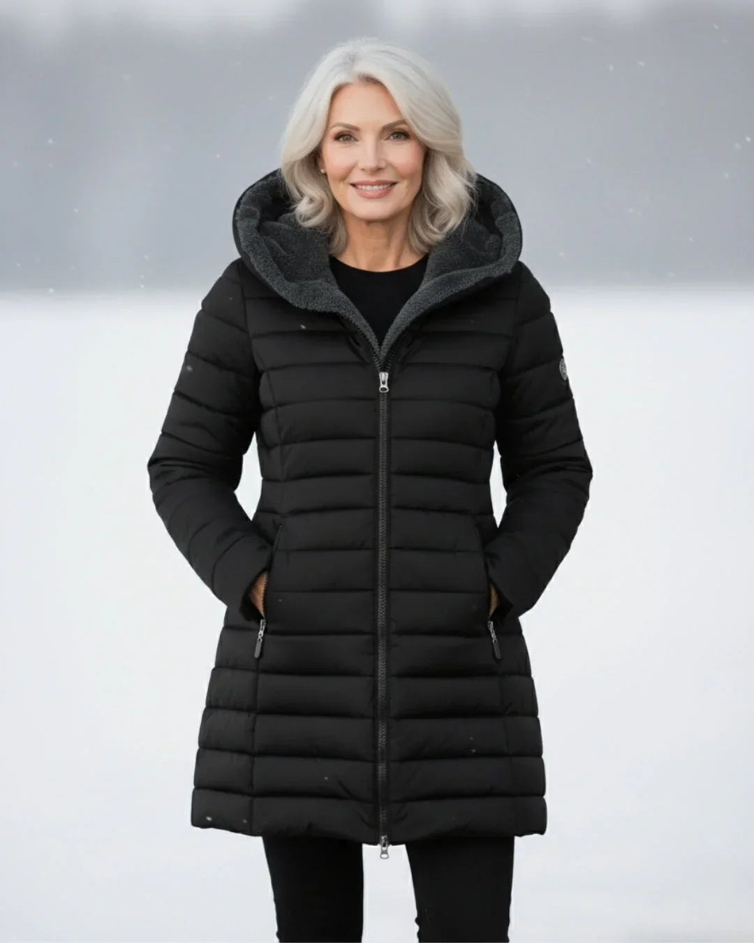Leni - Warm Lined Hooded Puffer Coat