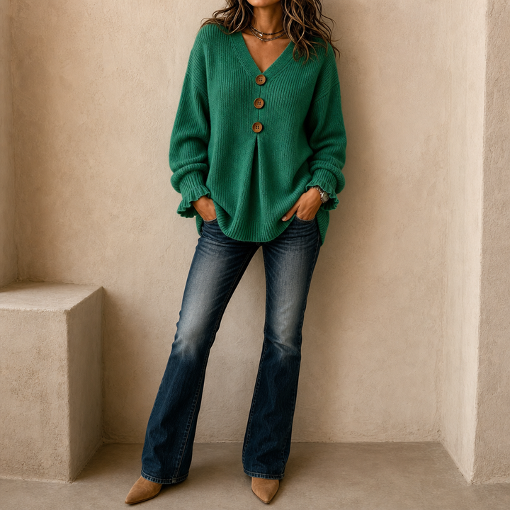 Annelie - Soft-Touch V-Neck Sweater