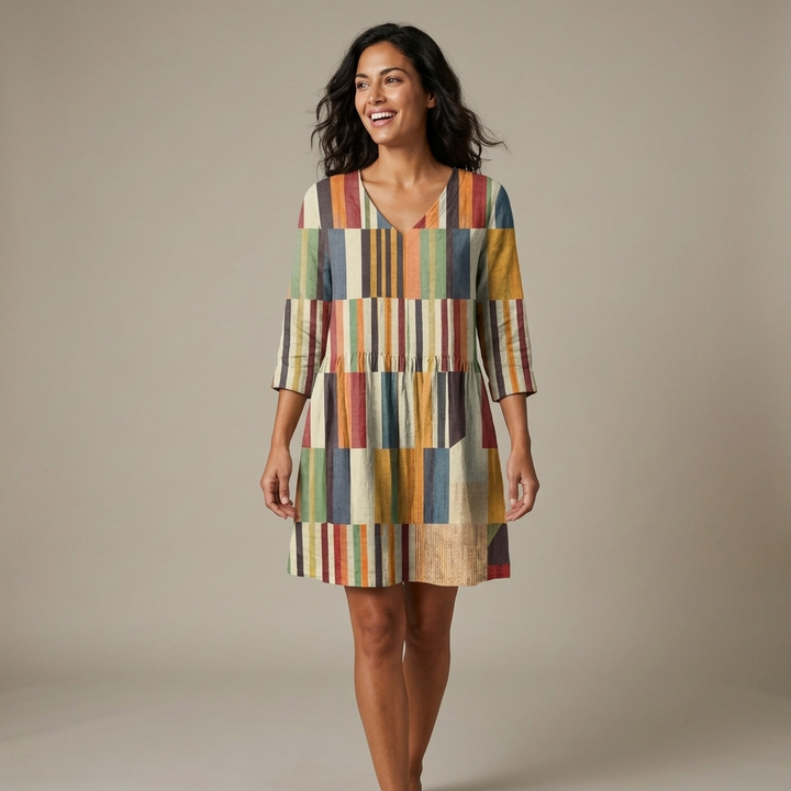Vesperine - Draped V-Neck Blouse