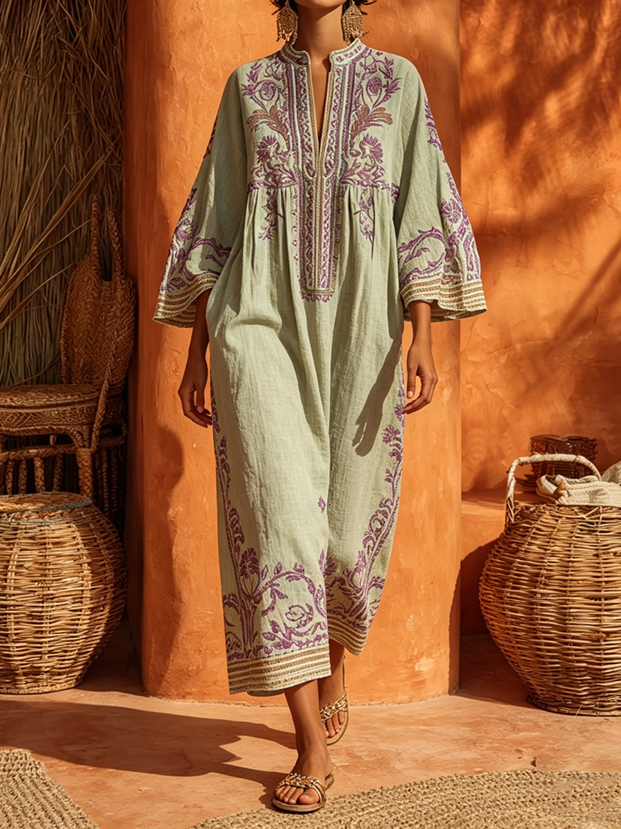 Nicole - Soft-Touch Floral Maxi Dress
