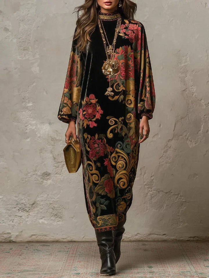 Gwenno - Luxe Printed Midi Dress