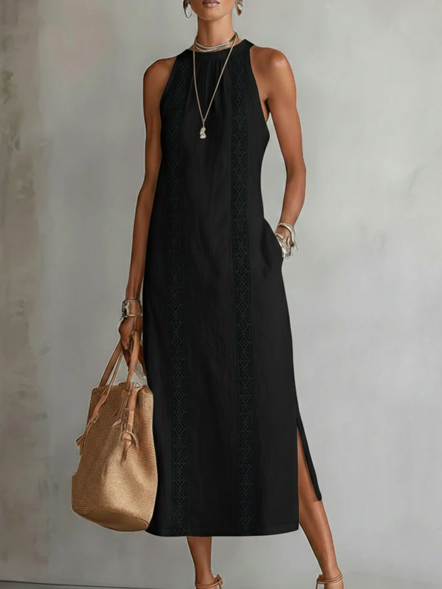 Caris - Breezy Linen Midi Dress