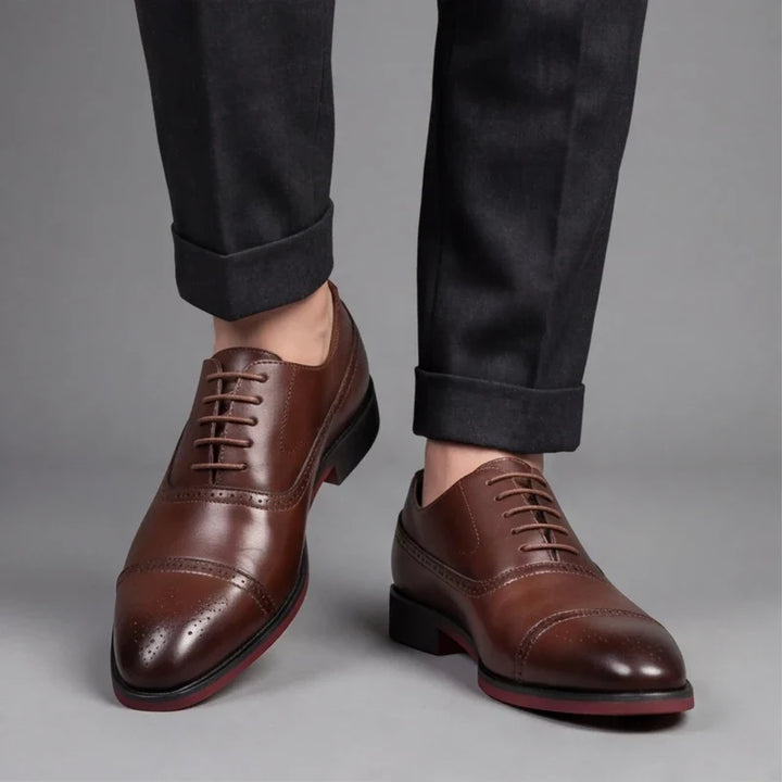 Arvid - Premium Cap-Toe Oxford Shoes