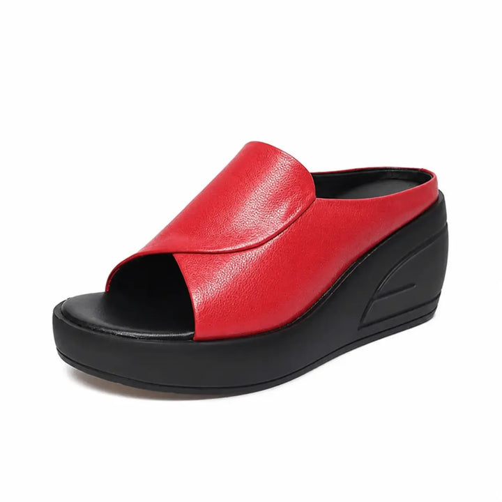 Eloise - Cushioned Wedge Mule