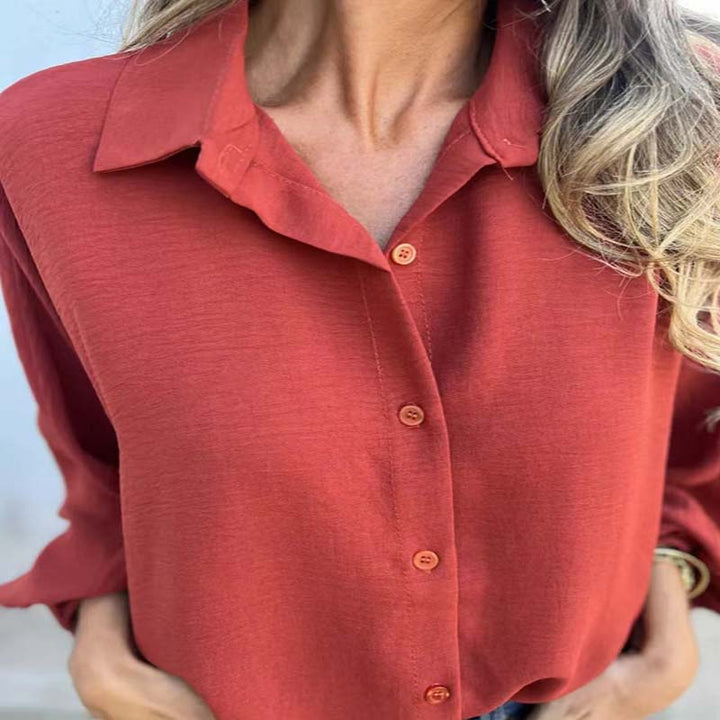 Anthea - Soft-Touch Balloon-Sleeve Shirt