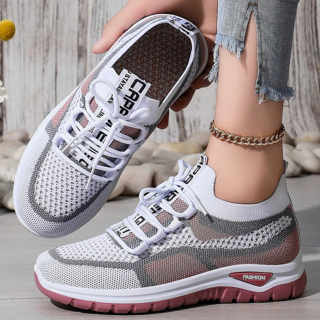 Xarae - Lightweight Cushioned Lace-Up Running Sneakers