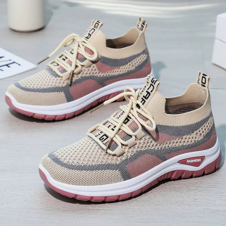 Xarae - Lightweight Cushioned Lace-Up Running Sneakers
