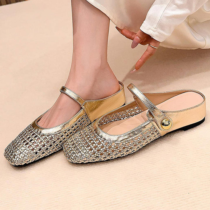 Cerise - Shimmering Mary Jane Shoes