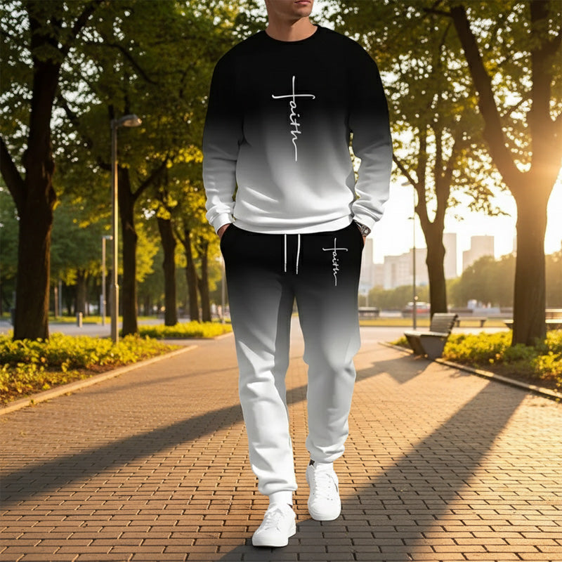 Noryx - Soft-Touch Men's Gradient Tracksuit