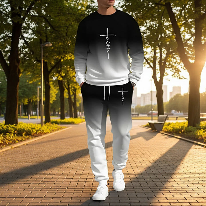 Noryx - Soft-Touch Men's Gradient Tracksuit