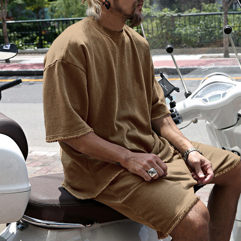 Eamon - Oversized Casual T-Shirt & Shorts Set