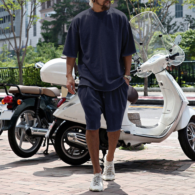 Eamon - Oversized Casual T-Shirt & Shorts Set