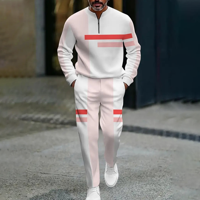 Ganor - Zip Neck Tracksuit Set Modern Fit