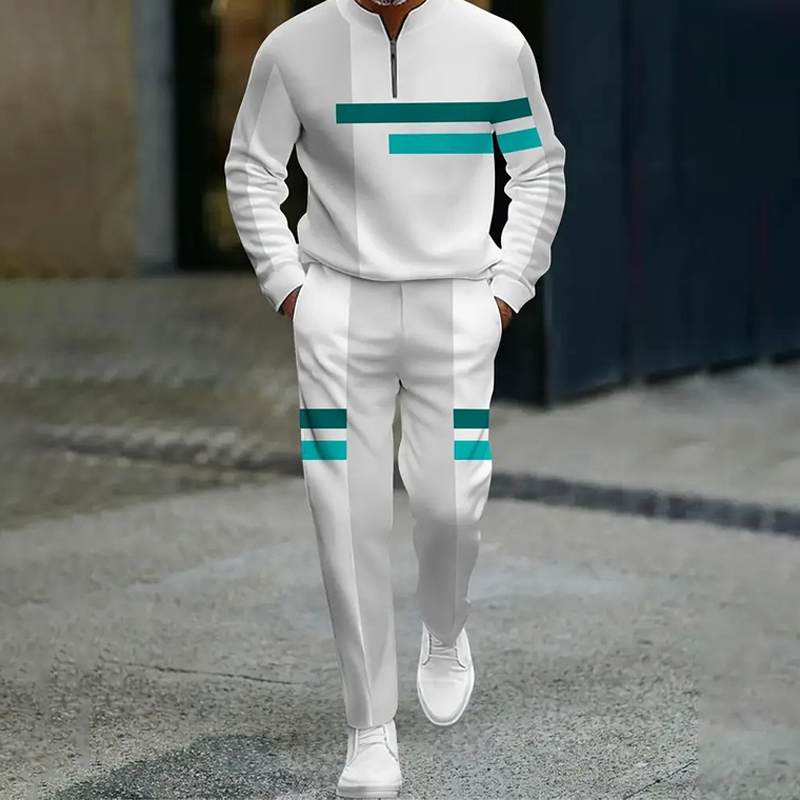 Ganor - Zip Neck Tracksuit Set Modern Fit