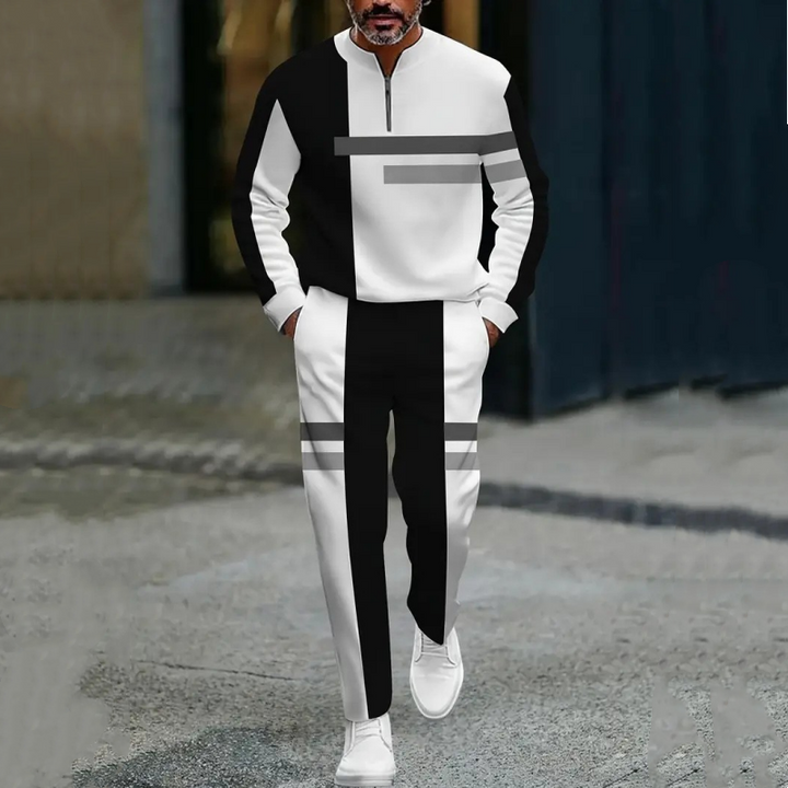 Ganor - Zip Neck Tracksuit Set Modern Fit
