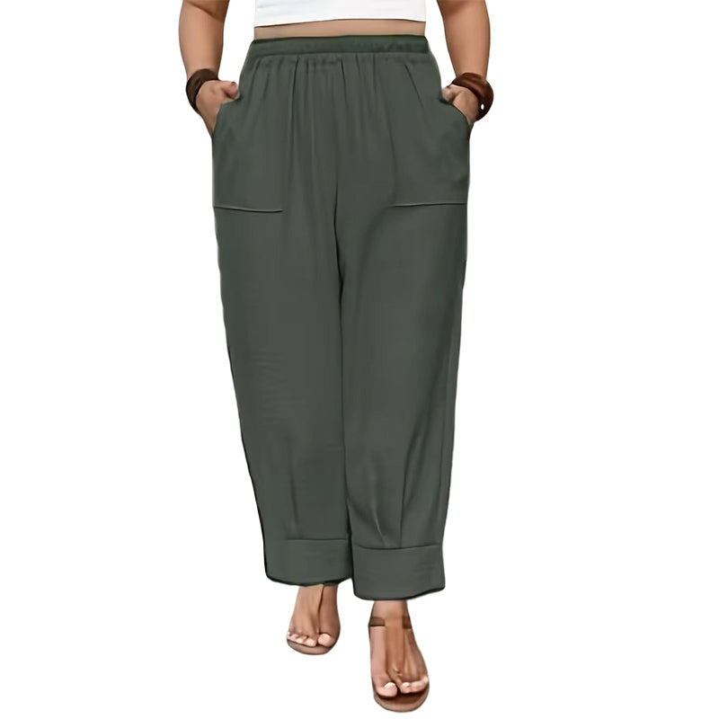Perdita - Soft-Touch Wide-Leg Trousers