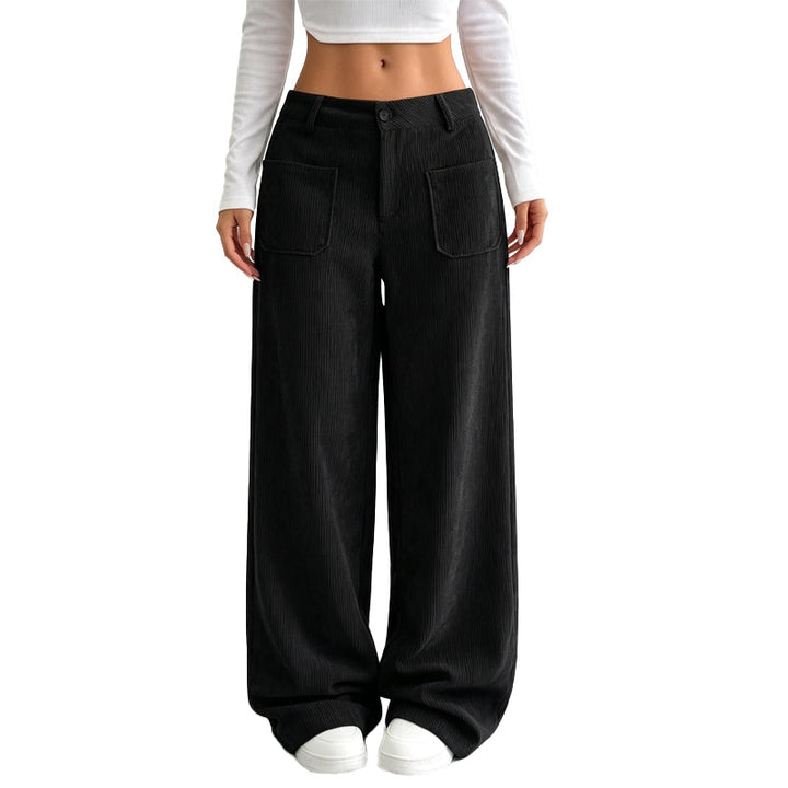Irma - Soft-Touch Wide-Leg Trousers