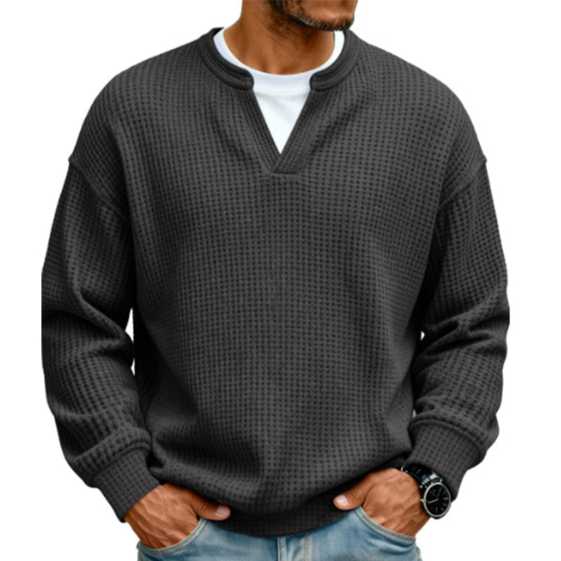 Gustav - Waffle Long-Sleeve Top