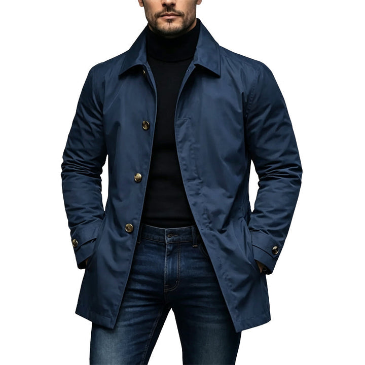 Cassius - Waterproof Mid-Length Trench Coat
