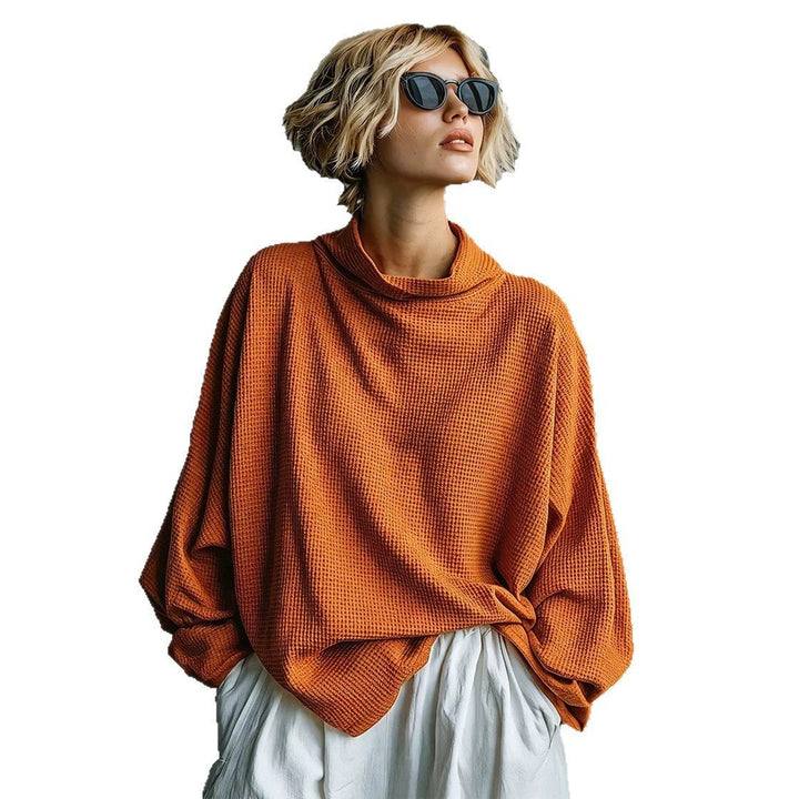 Aella - Textured Oversized High-Neck Top