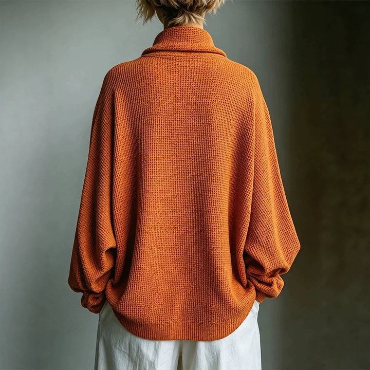 Aella - Textured Oversized High-Neck Top