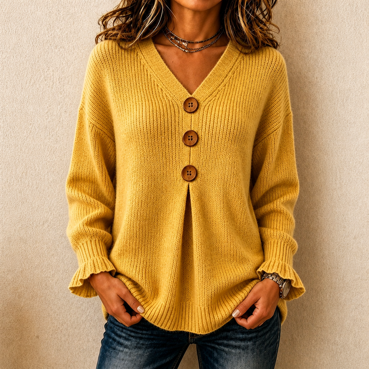 Annelie - Soft-Touch V-Neck Sweater