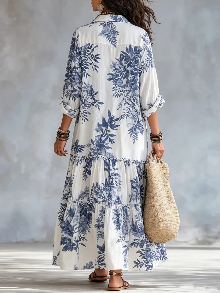 Galenisse - Breezy Button-Up Maxi Dress