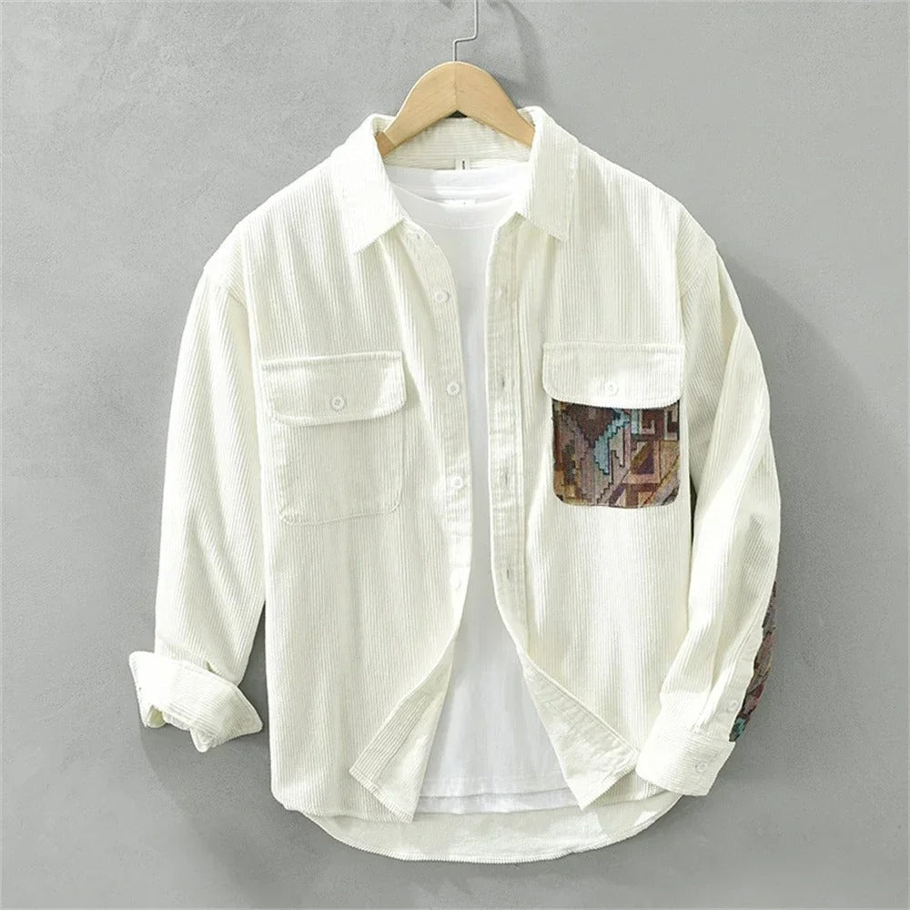 Tero - Textured Patchwork Shirt