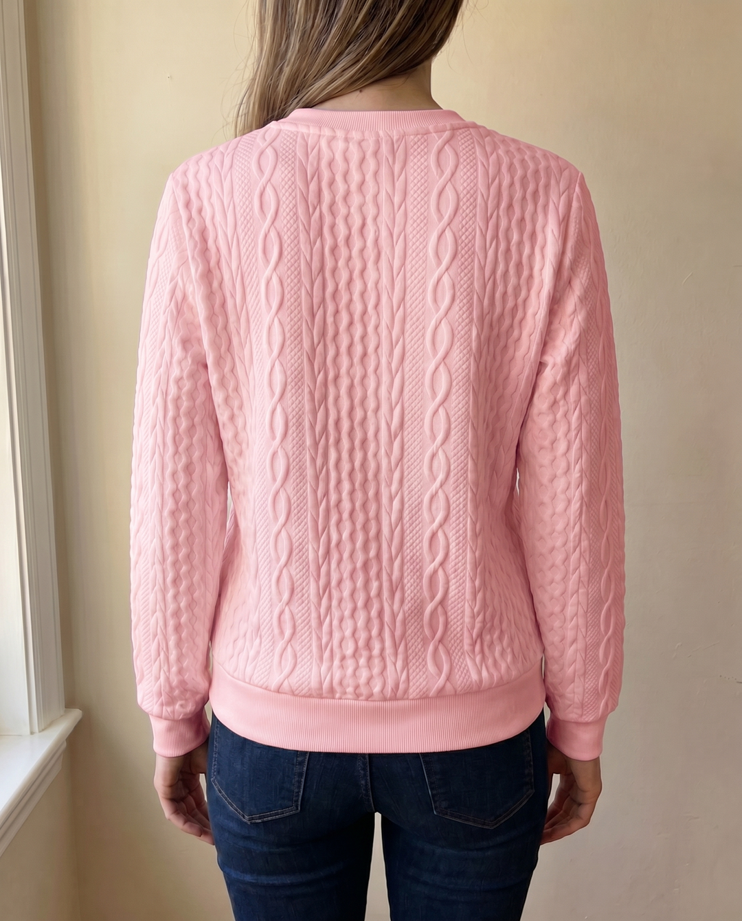 Darla - Textured Zip Sweater